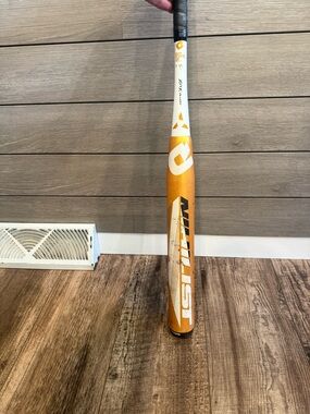 Easton Orange and White Performance Baseball Bat